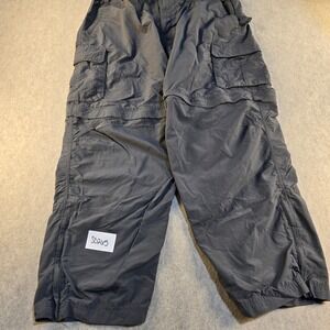 Alpine Design Mens 38x30 Convertible Hiking Cargo Pants Gray Zip Off Shorts
